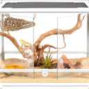 OIIBO 30 Gallon Reptile Tank, 24" x 18" x 18" Front Opening Reptile Terrarium for Reptiles Amphibians Pets, Bearded Dragon Lizard Gecko Snake Tank Reptile Glass Terrariums