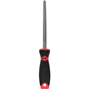 Performance Tool W7544 8" Triangle Tapered File XL Oversized Handle Half Round File, Heat Treated High Carbon Steel for Deburring, Finishing, and Shaping - 13.25-Inches