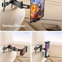Car Headrest Tablet Holder, Lockable 3-in-1 Extension Arm Tablet Mount for Car Backseat, 360 Rotation, Fits iPad Pro Air Mini, Fire HD, 4.7-13" Tablets, Road Trip Essentials for Kids