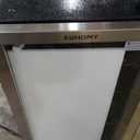 EUHOMY 100 Can Beverage Refrigerator cooler-Mini Fridge Glass Door for Beer Drinks Wines, Freestanding Beverage Fridge with Adjustable Shelves Blue LED for Home/Office/Dorm/Bar, 2.7 cu.ft