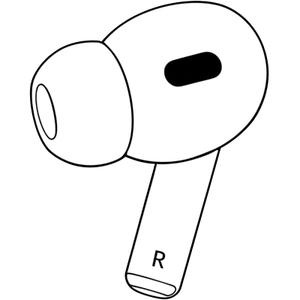 Siatron OEM Single Right Earbuds Replacement for Pod Pro (2nd Generation), A3047, A3048, A3049. Genuine Right Ear Side Only, Compatible Original Air Pro 2 A2968 Charging Case (Right-A3047 A3048 A3049)