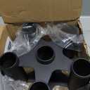 Barbell Rack Stand Vertical Olympic Bar Storage Rack 6 Bars Storage Rack for 2-inch Olympic Bars Dumbbell Handles Triceps Bars Curl Bars