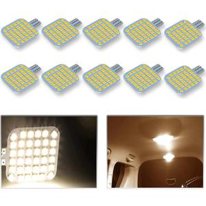 10PCS T10 921 922 912 194 RV Interior LED Light Bulbs, Super Bright LED Bulbs Replacement Lighting 36-SMD 2835 3200K Warm White for 12V RV Camper Trailer Motorhome Boat Dome Car Marine Indoor Light