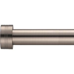 Satin Nickel Curtain Rods 18 to 144 inches,1 Inch Modern Metal Drapery Rods,Adjustable Heavy Duty Curtain Pole Suitable for Bedrooms and Living Rooms(18"-144"Satin Nickel)