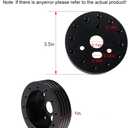 Grant Steering Wheel Hub Adapter Spacer Kit - 6 Hole to 3 Hole Conversion (Black, 1 Inch)