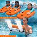 Electric Swimming Kickboard, Dual Power Propeller Water Scooter for Kids & Adults, 2 Speed Swim Training Float Board for Pool & Water Sports, Max Speed 1.5M/s