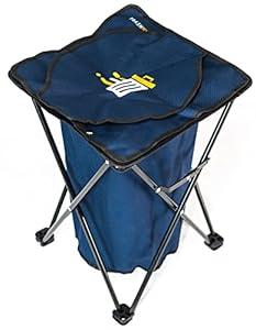 TrashMigo Portable Trash Can - Collapsible, Indoor/Outdoor Trash Bag Holder for Garbage - Durable Trashcan for Beach, Camping, Tailgate, Picnic and More... (Blue)