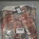 Women's Sherpa Lined Jackets Sherpa Turn-Down Collar Warm Winter Fleece Flannel Jacket for Women Trendy (XS, Orange/Red)