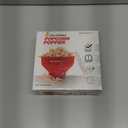 Collapsible Silicone Microwave Hot Air Popcorn Popper Bowl With Lid and Handles - Red