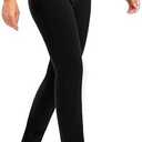 Rammus Womens Dress Pants Tummy Control Stretchy Work Pants for Women Skinny Pull On High Waisted Slacks Business Casual black/ 29 XL