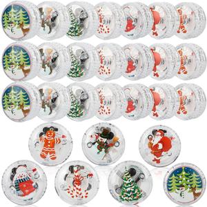 28 Pcs Light up Yo Yo Ball Bulk Christmas Yo Yos Plastic Responsive Bearing Ball for Kids Beginner Level Birthday Christmas Party Favors Goodie Bag Filler
