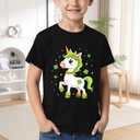 4th of July Shirts Kids Bow Patriotic Tshirt Boys Girls American Flag Bow Tee Tops (5T, 20black)