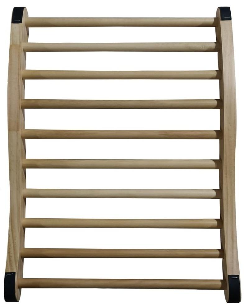 Sauna Backrest Sauna Accessories Wooden Slip-Resistant Non-Toxic Comfortable S-Shape Design Sauna Chair with Back, Sauna Accessories for Any Barrel or Infrared Sauna