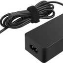 Lenovo 65w USB Type C Ac Adapter 4X20M26268 With 2 Prong Power Cord Included, Black In The Original Retail Packaging.