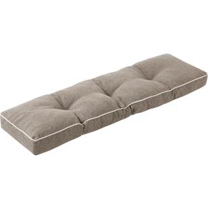 IPYNBAP Bench Cushion, 42 x 16 Inch Patio Furniture Cushions with Durable Ties, Soft Memory Foam Bench Cushions for Indoor/Outdoor Furniture with Non-Slip Bottom, Kitchen&Dining, Khaki