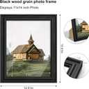 PEALSN 11x14 Picture Frame with Real Glass Front and Black Backboard, Wall Gallery Photo Frames for Wall Mounting or Tabletop Display