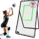 VELOCITY Adjustable Volleyball Rebounder Net, 7x4 ft, Training Equipment with Angle Customization, Durable & Portable with Travel Bag, Improve Volleying, Bumping, Spiking Skills
