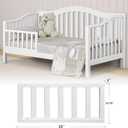 Salcod Toddler Bed Conversion Kit (M12599) - CPSC Certified, Toddler Safe Guardrail Compatible with Davinci Crib: Charlie (M12801), Grove (M9301), Liam (M13401G), Nathan (M12501), White