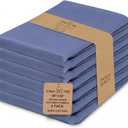 Urban Villa Kitchen Towels 100% Cotton Dish Towels for Kitchen(Set of 6) 20x30 Dish Cloths Highly Absorbent Kitchen Linen Set with Hanging Loop Perfect for Drying Dishes Cleaning Hand Towels - Blue