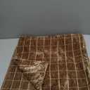 MIULEE Decorative Chenille Check Throw Pillow Covers Vintage Plaid Couch Pillows 18x18 Inch Set of 2 Neutral Boho Farmhouse Cushion Covers Modern Home Decor for Sofa Bed Living Room Burnt Orange