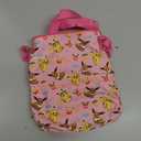Pokemon Shoulder Bag Kids Teens 3D Pikachu Crossbody Bag Travel Vacation Anime Gifts (Pink Aop)