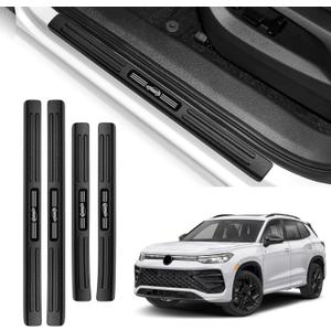 4PCS Door Sill Guard for Volkswagen VW Tiguan 2025 2026 2027 S/SE/SEL/R Line Accessorie ABS Material Door Sill Protector Door Entry Guards