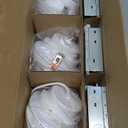 4 Inch Gimbal LED Recessed Light - with Night Light, 12W+3W 1100LM, Dimmable Canless Recessed Lighting 4 Inch, 5CCT+2000K Outdoor Soffit Lights, with Junction Box, White, 6 Pack