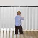 Cupount Banister Guard for Baby- 15ft x 3.3ft White Safety Mesh Netting for Pets and Kids - Stair Railing Cover for Home