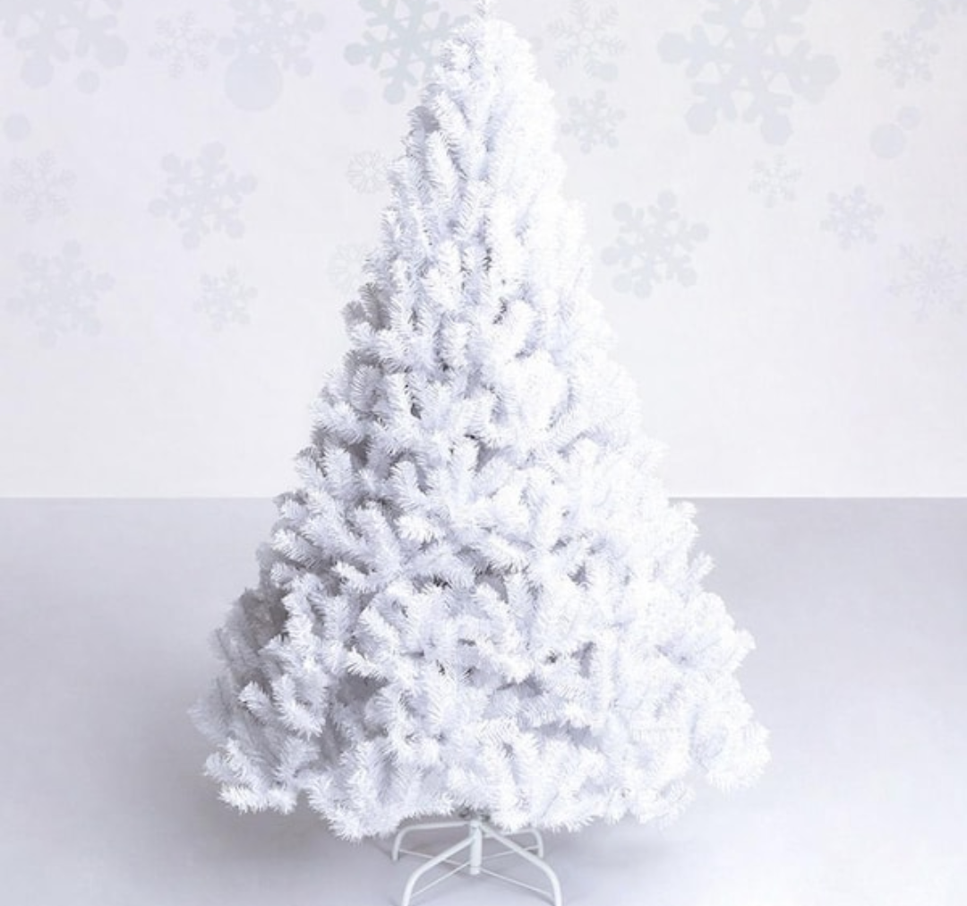 6 ft. Artificial PVC Christmas Tree with Stand White