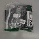 HOHOTIME Burlap Christmas Tree Skirt, 30 Inch Black Tree Skirt with White Snowflakes and Merry Christmas Words, for Xmas Holiday Home Decoration