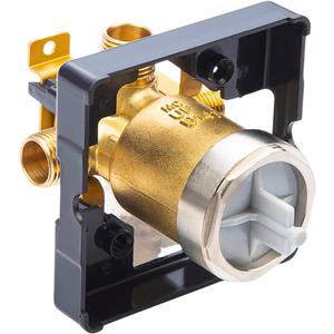 R10000-UNBXHF Universal Shower Valve Body for Shower Faucet Trim Kits  R10000 Rough-In Mixing Valve for Single or Dual Function Trim Kits - Solid Brass