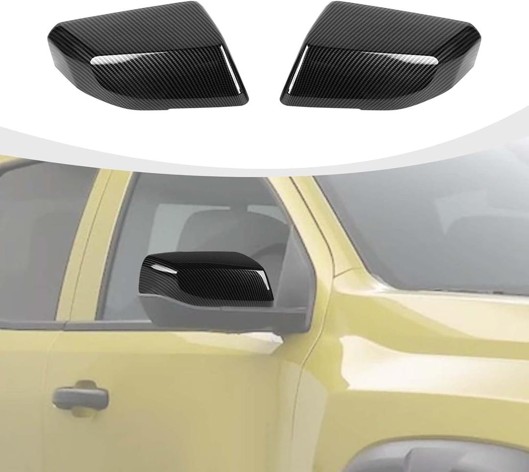 Rearview Mirror Cover Rear View Side Mirror Shell Trim Compatible with Chevy Colorado & GMC-Canyon 2023-2025 Accessories Carbon Fiber
