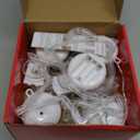 5PC Christmas Window Lights Decorations, Window Christmas Decorations with Suction Cup, Lighted Bell Tree Reindeer Snowflake Star with Timer Function, for Windows, Glass Walls, Christmas Trees (Cool colours)