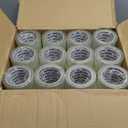 24 Rolls Clear Packaging Tape Bulk, 3" X 55 yd Shipping Tape Bulk, Total 1320 Yards, 2.7 mil, 3" Core, Heavy Duty Packing Tape Refills for Moving Boxes, Package, Mailing (transparent)