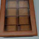 ProCase Lockable Watch Case, 10-Slot Display Storage Box with Glass Lid, Scratch-Free Velvet Lining & Combination Lock, Secure Watch Organizer for Men, Home, Office or Store Display - Brown