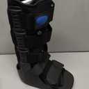 Tall Inflatable Walking Boot, Air Cam Walker Fracture Boot Orthopaedic boot for Sprained Ankle, Air Walker Brace for Broken Foot Achilles Tendon Injury Black (Small)