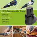 3.0Ah Battery Replacement for Dremel 10.8V Battery 855-02 855-01,Compatible with Dremel 8000-01 8001-01 8001-02 Power Tool