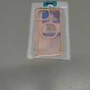 FNTCASE for iPhone 15 Case: for iPhone 14 Case & iPhone 13 Case [Compatible with Magsafe] Translucent Matte Magnetic Phone Cover - Military Grade Drop Protection Shockproof Protective Cases - Pink