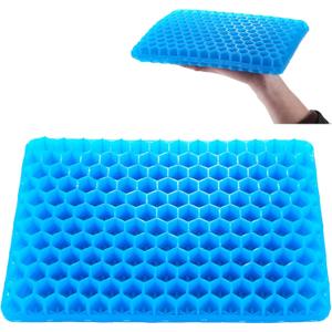 LYUANEC Gel Seat Cushion for Long Sitting - 10" x 7" x 1.4" (Mini) Gel Cushion for Kids, Pressure Relief Cushion for Chair