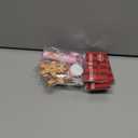 4pcs 2-in-1 lip balm keychain featuring a moisturizing lip balm and a cute gingerbread charm