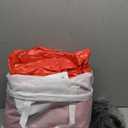 QPAU Blow up Inflatable Toddler Travel Bed with Sides, Toddler Air Mattress for Camping, Traveling, Hotel, or Home Use, Hand Pump Included (Red)