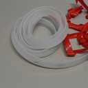 Shower Threshold Water Dam Shower Water Guard - 39 Inch Flexible Collapsible Waterproof Adjustable Bathroom Seal Strip, Self-Adhesive Shower Door Bottom Guard for Bathtub, Tile & Floor (Transparent)