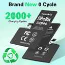 23900mAh (New Upgrade) Battery Compatible with iPhone 15 Pro Max, Super Capacity Battery Compatible with iPhone 15 Pro Max, with Full Tool Kits-0 Cycle High Capacity (24-Month Service)