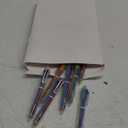 Aodaer 48 Pieces Multicolor Ballpoint Pens 0.5 mm 6 Colors Transparent Barrel Ballpoint Pen 6-in-1 Multicolor Retractable Ballpoint Pens for Office School Supplies Gifts