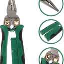 Alipis 8-in-1 Wire Strippers with Voltage Tester - Stainless Steel Multi-Functional Wire Stripping and Crimping Tool with Non-Slip Handle for Electricians Diy and Car Repairs