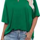 ANRABESS Women's Oversized Tee Shirts, Comfy Fabric Loose Fit Top, All-Day Cozy for Gym, Lounge Office, Versatile Casual Wear