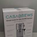 CASABREWS CM5418 Espresso Machine 20 Bar, Compact Espresso Maker with Steam Milk Frother, Stainless Steel Coffee Machine with 34oz Removable Water Tank for Cappuccino, Gift for Women or Men, Silver