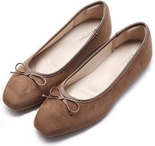 Women's Comfortable Round Toe Ballet Flats Dress Shoes, Size 9