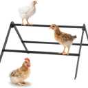 Metal Chicken Perch for Coop, Roosting Bars Adjustable Roosting Ladder Perfect for Backyard Poultry Farm Chicken Toys for Coop Suitable for Chickens Under Eight Weeks Old