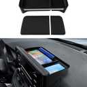 Karltys Dashboard Center Console Organizer for Toyota RAV4 2019-2025 Accessories (NOT for 10.5-Inch Screen), RAV4 Dash Organizer for Phones, Keys & More, ABS Dash Storage Tray with Non-Slip Liners